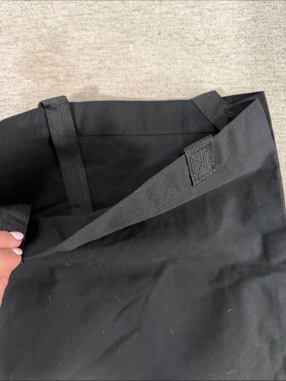NWT Anine Bing Black Logo Canvas Tote